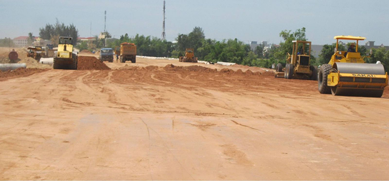 chuẩn bị mặt bằng thi công tại Huyện Nhà Bè